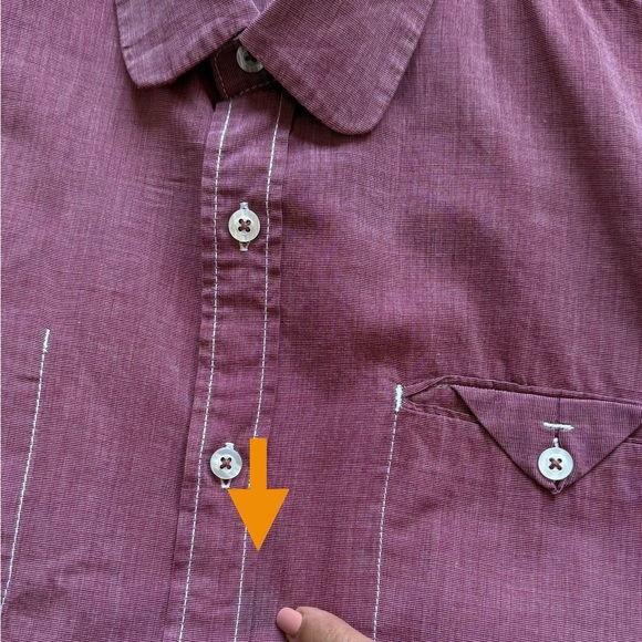 Peter Werth Men’s Pink Cotton Button Down Long Sleeve Shirt SizeL - Picture 2 of 13